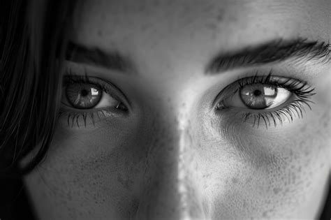 Premium Photo Close Up Portrait Capturing A Girls Expressive Eyes