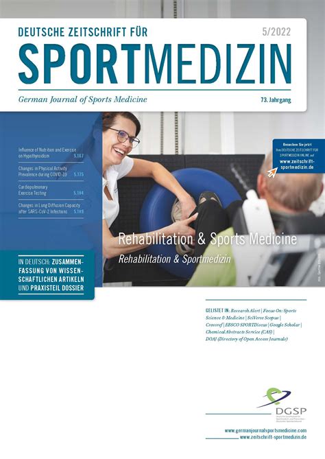Deutsche Gesellschaft für Sportmedizin und Prävention - DGSP - Im