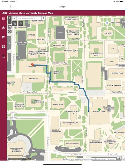 Arizona State University Campus Map