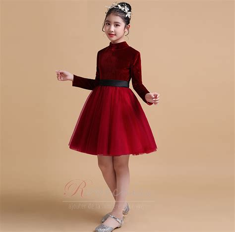 Robe Cortège Fille Norme A ligne Naturel taille Tulle Elégant robechics