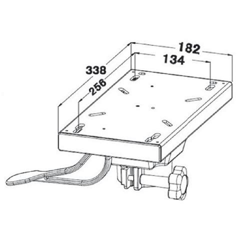 Pied De Si Ge Pilote De Bateau Vedette Avec Platine T Lescopique