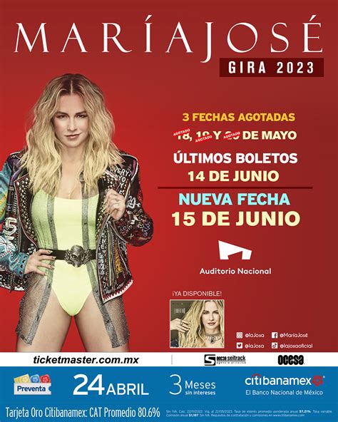 María José ofrecerá otro gran concierto en Auditorio Nacional