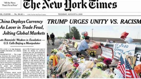 New York Times Amends Trump Headline On Shootings After Catching Heat