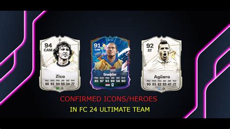 Fifa 24 All New Confirmed Icons And Heroes In Ea Fc 24 🆕 Youtube