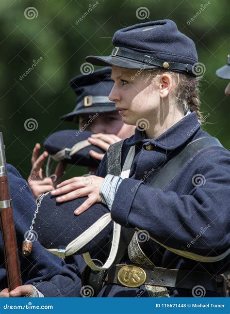 Female Reenactor Editorial Stock Photo Image Of Reenactment 115621448