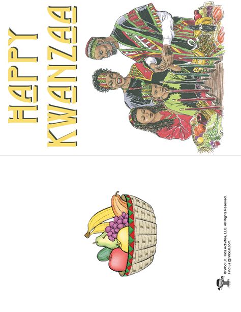 Happy Kwanzaa Printable Card | Woo! Jr. Kids Activities : Children's ...