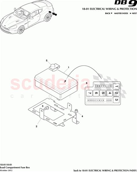 Load Compartment Fuse Box Parts For Aston Martin Db9 2013 2016