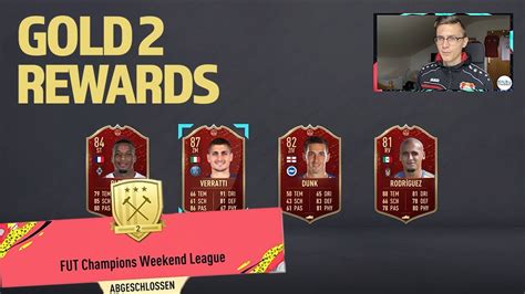 FIFA 20 Gold 2 Weekend League REWARDS FUT Champions Player Picks