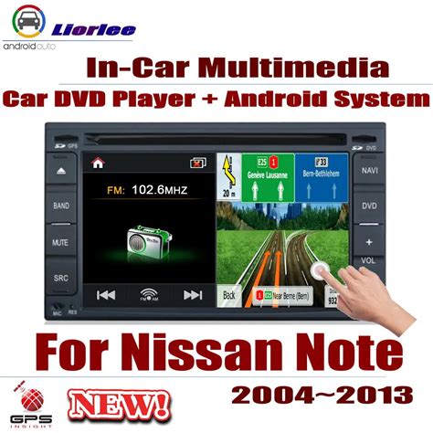 Voor Nissan Note E Tone Auto Android Speler Dvd Gps