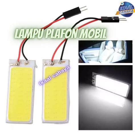 Jual LAMPU LED KABIN PLAFON FESTOON COB PLASMA 24 TITIK TERANG