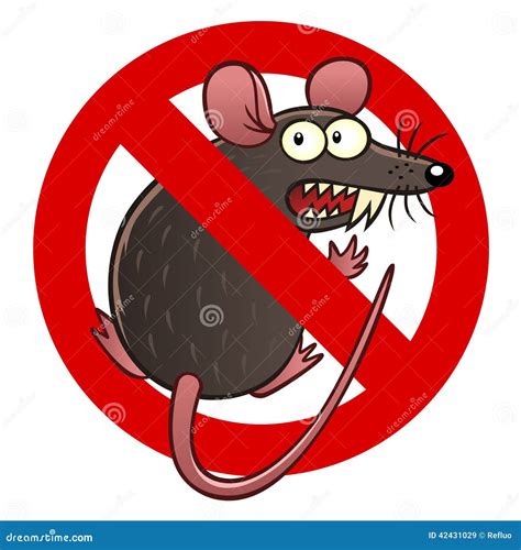 Anti Mouse Parasite No Rat No Pest Logo Vector Design Illustration