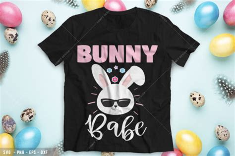 1 Bunny Babe Svg Cut File Retro Boho Easter Bunny Svg Designs And Graphics