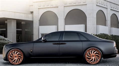 24 Artis Forged Wheels Decatur Brushed Rose Gold Face With Rose Gold