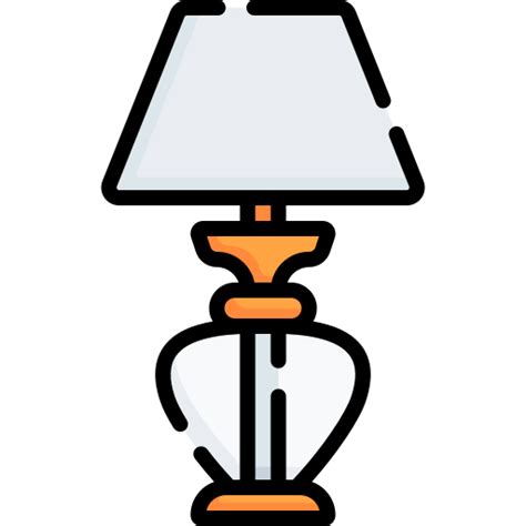 Desk Lamp Special Lineal Color Icon