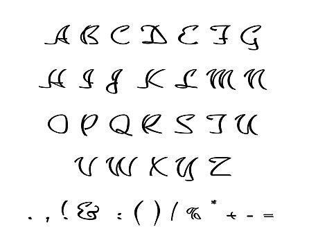 Cursive Alphabet PNG Transparent Images Free Download | Vector Files | Pngtree