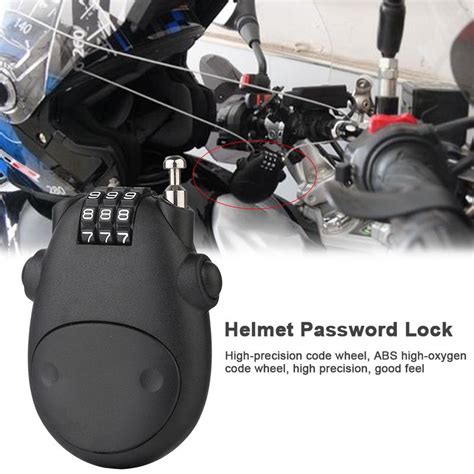 Motorcycle Helmet Password Lock Telescopic Wire Rope Steel Cable Code