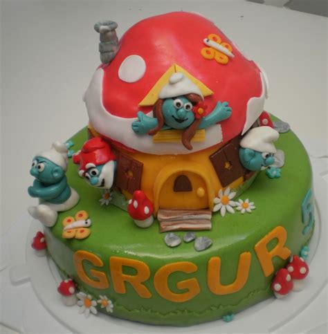 Smurfs Cake