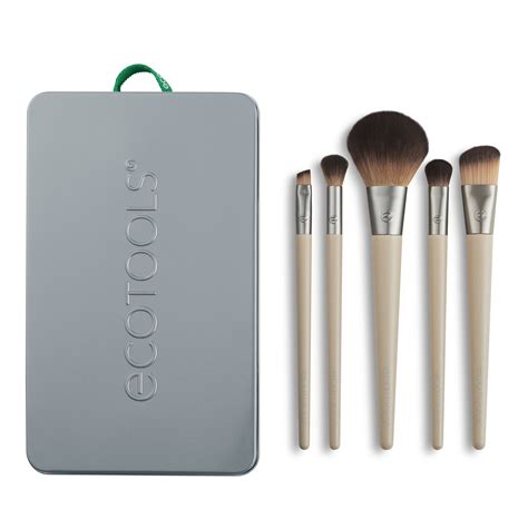 Ecotools Start The Day Beautifully Kit Makeup Brush Set With Storage Tray 6 Piece Set Brickseek