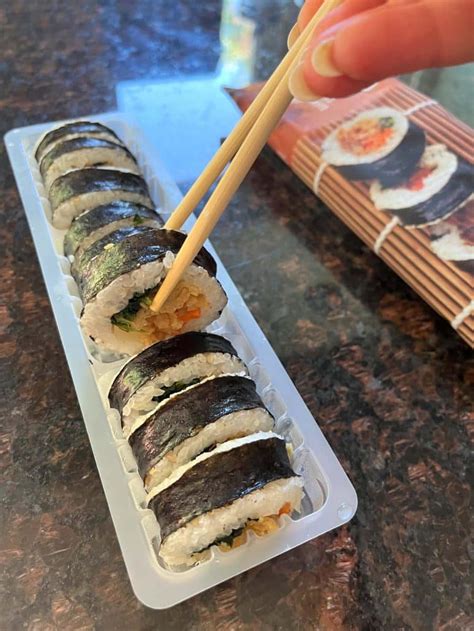 Trader Joes Frozen Kimbap Sushi Rolls Melanie Cooks