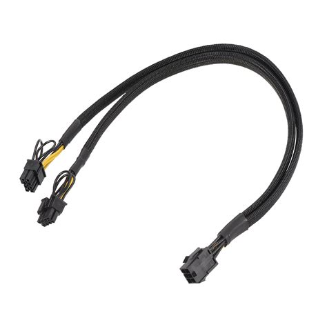 Uxcell Pcie Cable 6 Pin To Dual 8 Pin 62 Male Gpu Cable Extension Pci Express Power Adapter