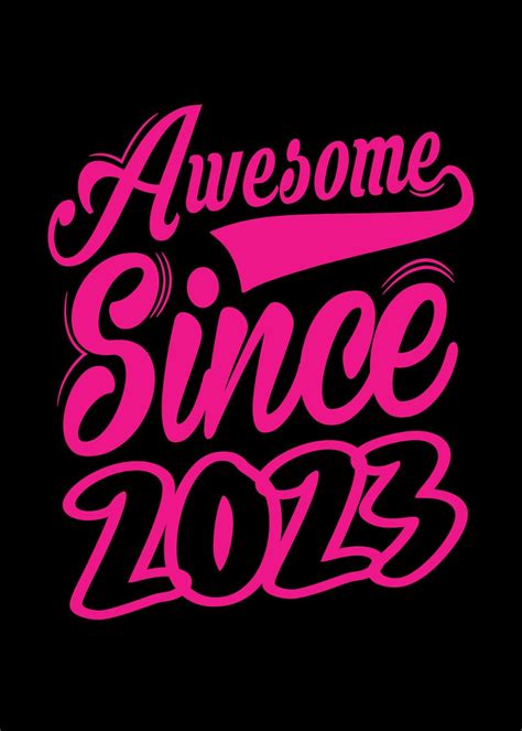 Awesome Since 1983 Poster Picture Metal Print Paint By ZS C O M M