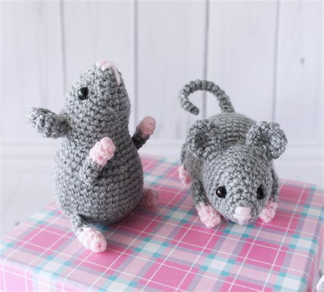 Crochet Mouse Little Crochet Mouse Knitted Mouse Toy Cute Mouse