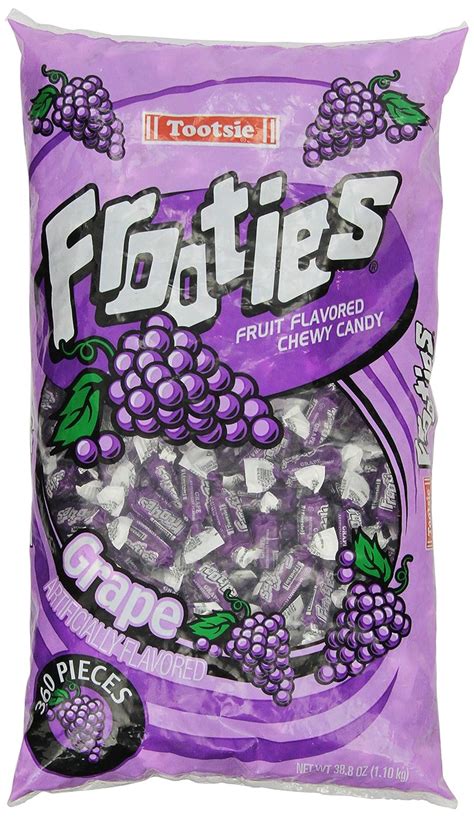 Tootsie Rolls Frooties Grape Candy 360 Unidades 388