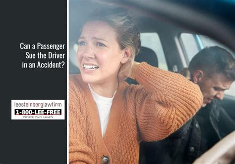 When A Collision Occurs Can A Passenger Sue The Driver