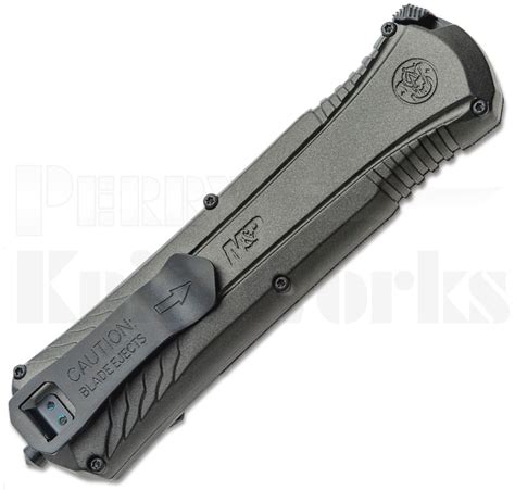 Smith And Wesson Mandp Otf Spring Assisted Knife Black L Serrated