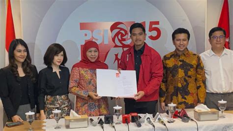 PSI Resmi Usung Pasangan Khofifah Emil Di Pilgub Jatim 2024