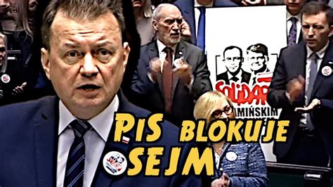 PiS blokuje obrady Sejmu Na sali żony skazanych YouTube