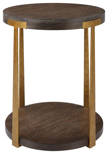 Palisade Round Wood Side Table Contemporary Side Tables And End Tables By Ownax Houzz