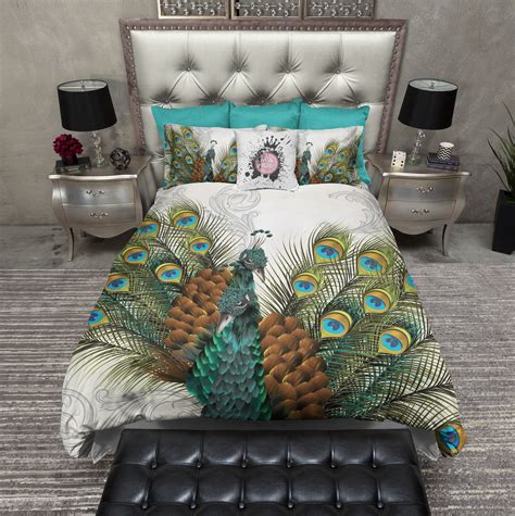 Twin Peacocks Duvet Bedding Sets Duvet Bedding Sets Peacock Bedding