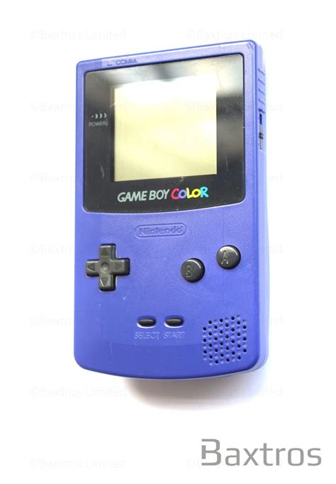 Nintendo Game Boy Color Grape Purple Hand Held Console Baxtros