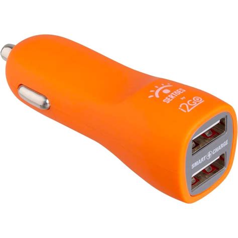 Carregador Veicular i2GO By Sertões Emborrachado 2 Saídas USB 3 4A