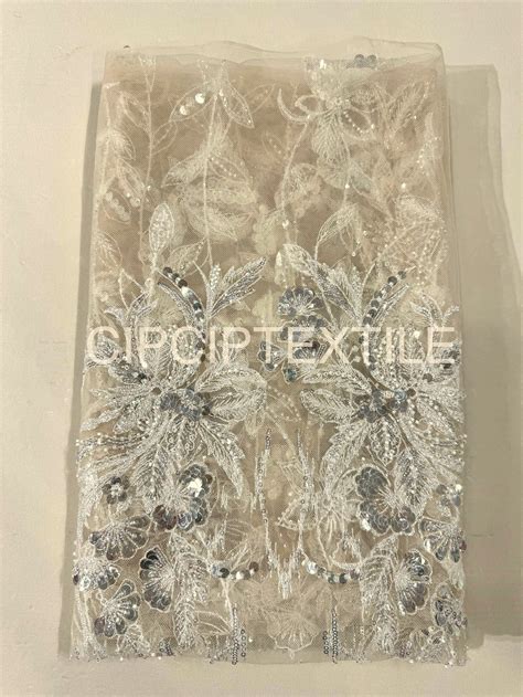 NEW NUDE KIVA EXQUISITE BEADED LACE CIPCIPTEXTILE