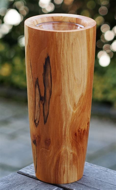 Vase Aus Weide Holz Vase Drechseln Vase