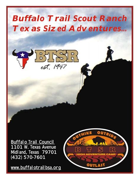 Buffalo Trail Scout Ranch Texas Sized Adventures