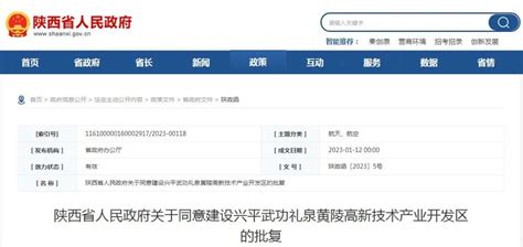 陕西省政府最新批复！咸阳新增3个！享受省级高新区相关政策！ 手机新浪网