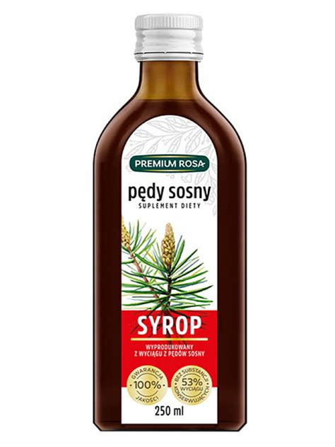 Syrop Pędy Sosny Premium Rosa syrop z wyciągu ziołowego 250 ml