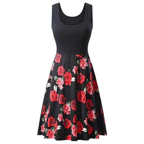 Buy Feitong Women Vintage 1950s Style Dresses Floral