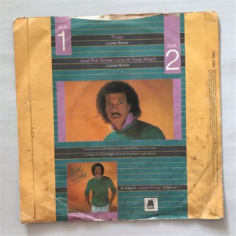 Lionel Richie - Truly - Single Vinyl PH