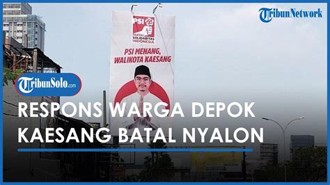 Respons Warga Depok Kaesang Pangarep Batal Nyalon Wali Kota Depok Youtube