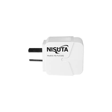 Cargador De Pared Carga Rápida 110 220v A Usb 18w Qc3 0 Nisuta Ns Fu53uq