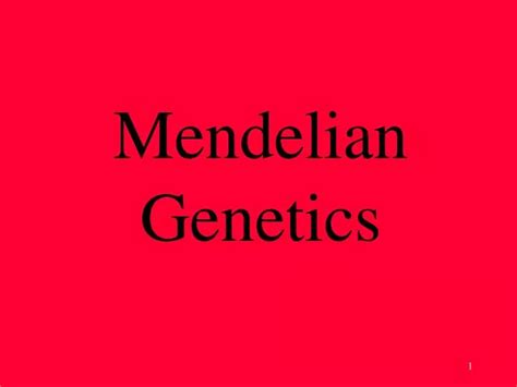 Ppt Mendelian Genetics Powerpoint Presentation Free Download Id 5573274