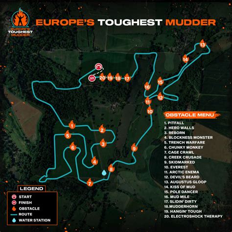 Europe S Toughest Mudder Map 2023 R Toughmudder