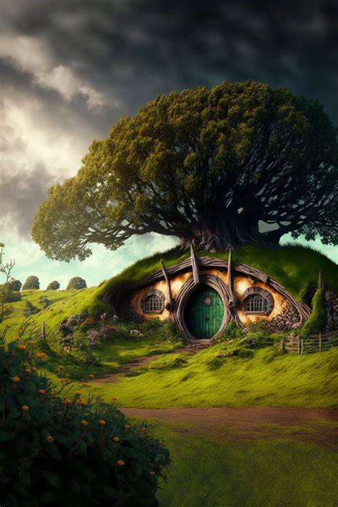 Escape To A Stunning Hobbit House • PromptDen