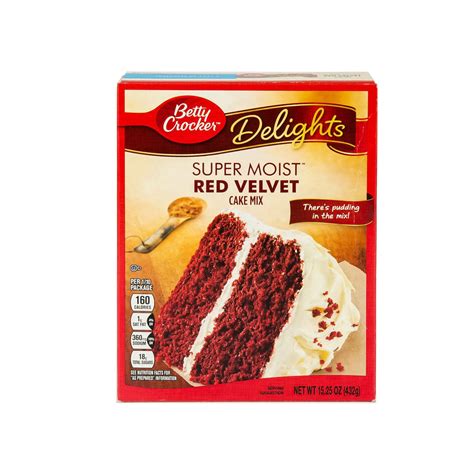 Betty Crocker Super Moist Red Velvet Cake Mix 432 G Online At Best Price Cake And Dessert Mixes