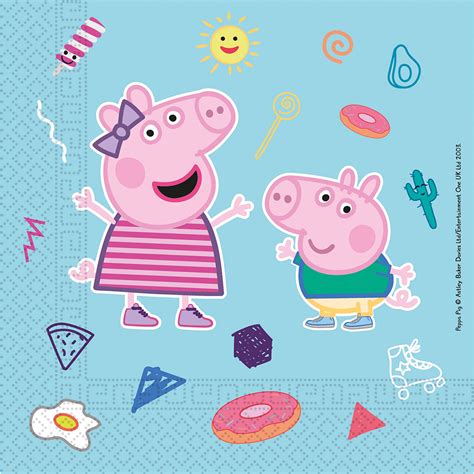 20 Tovaglioli Peppa Pig Biodegradabili 33cm Partyshop It