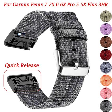 Pulseira De Rel Gio De Nylon Para Garmin Fenix Pulseira Correia